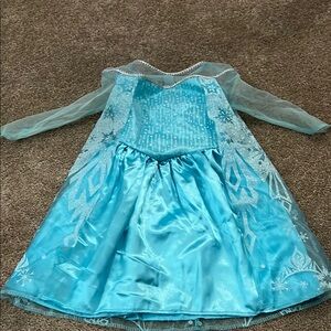 Elsa Frozen Blue Princess Costume Dress